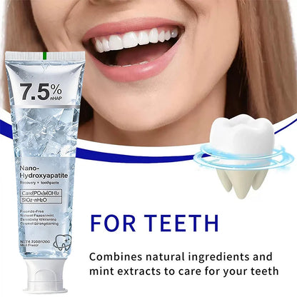 معجون أسنان نانو هيدروكسي أباتيت 7.5% | 7.5% Nano-Hydroxyapatite Toothpaste