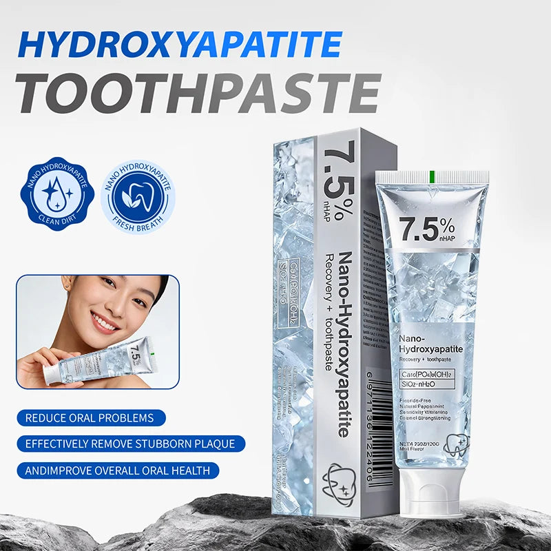 معجون أسنان نانو هيدروكسي أباتيت 7.5% | 7.5% Nano-Hydroxyapatite Toothpaste