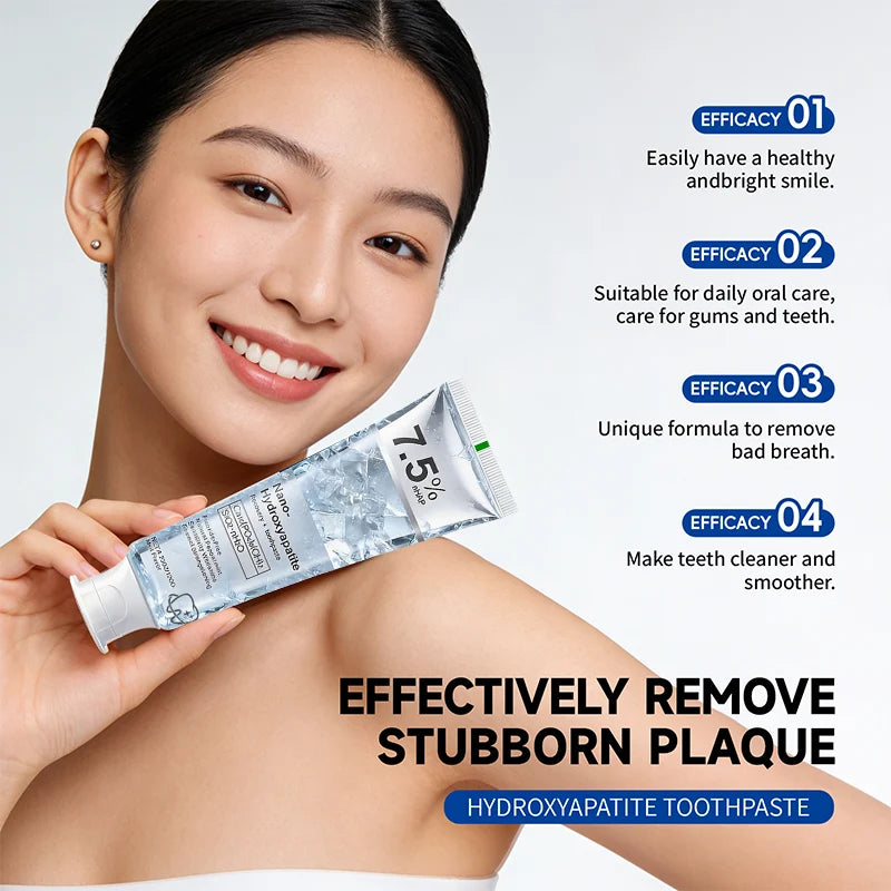 معجون أسنان نانو هيدروكسي أباتيت 7.5% | 7.5% Nano-Hydroxyapatite Toothpaste