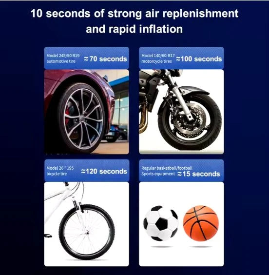 مضخة هواء كهربائية محمولة للسيارات | Portable Electric Car Air Pump